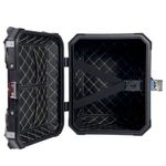 baú moto traseiro gp tech alumínio 45 litros preto (mp)