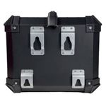 baú moto traseiro gp tech alumínio 45 litros preto (mp)