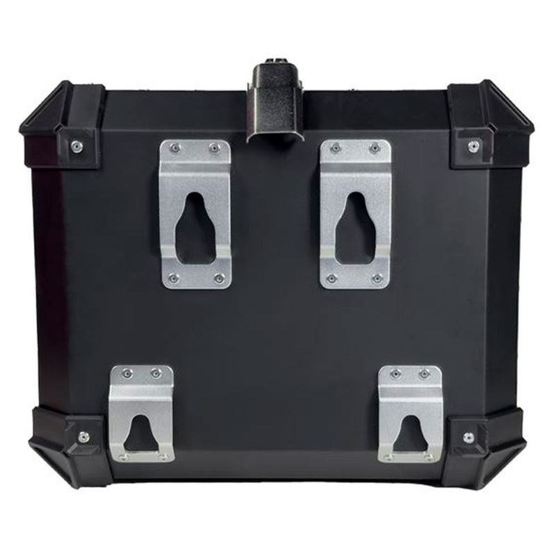 baú moto traseiro gp tech alumínio 45 litros preto (mp)