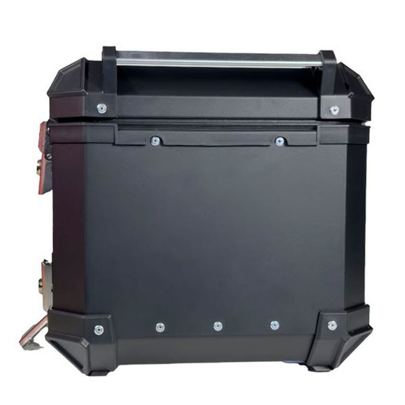 baú moto traseiro gp tech alumínio 45 litros preto (mp)