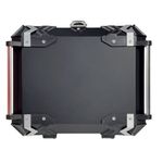 baú moto traseiro gp tech alumínio 45 litros preto (mp)