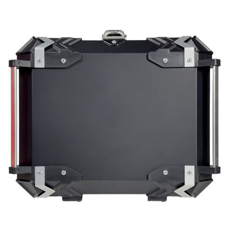 baú moto traseiro gp tech alumínio 45 litros preto (mp)