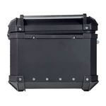 baú moto traseiro gp tech alumínio 65 litros preto (mp)