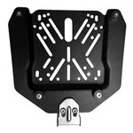 baú moto traseiro gp tech alumínio 65 litros preto (mp)