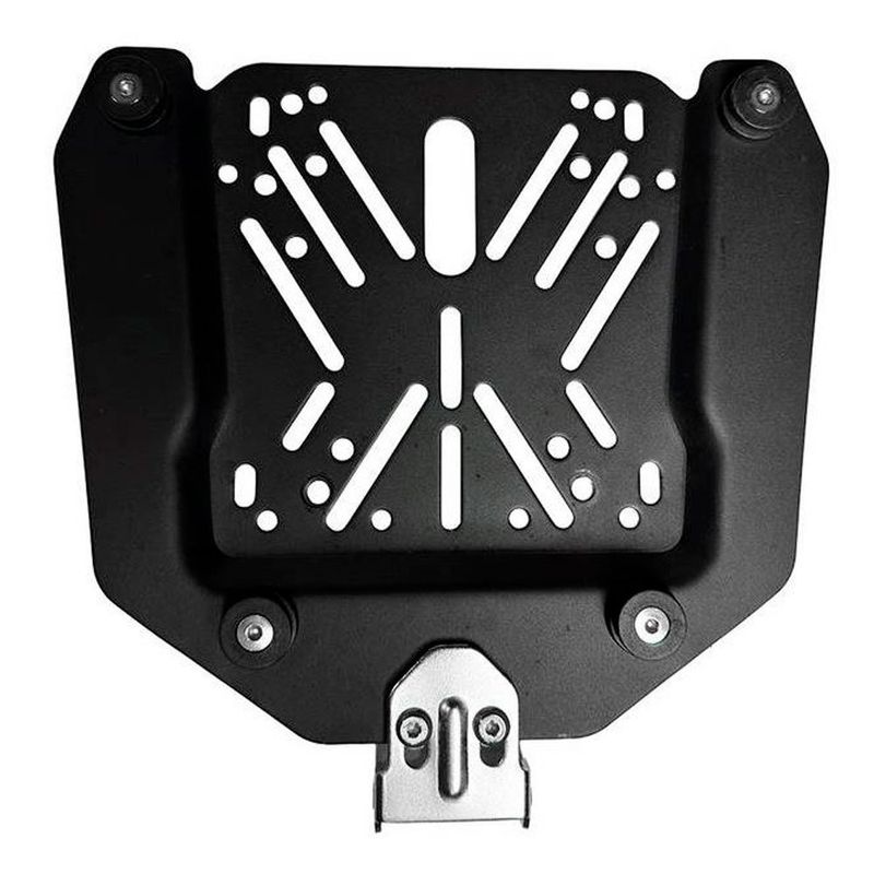 baú moto traseiro gp tech alumínio 65 litros preto (mp)