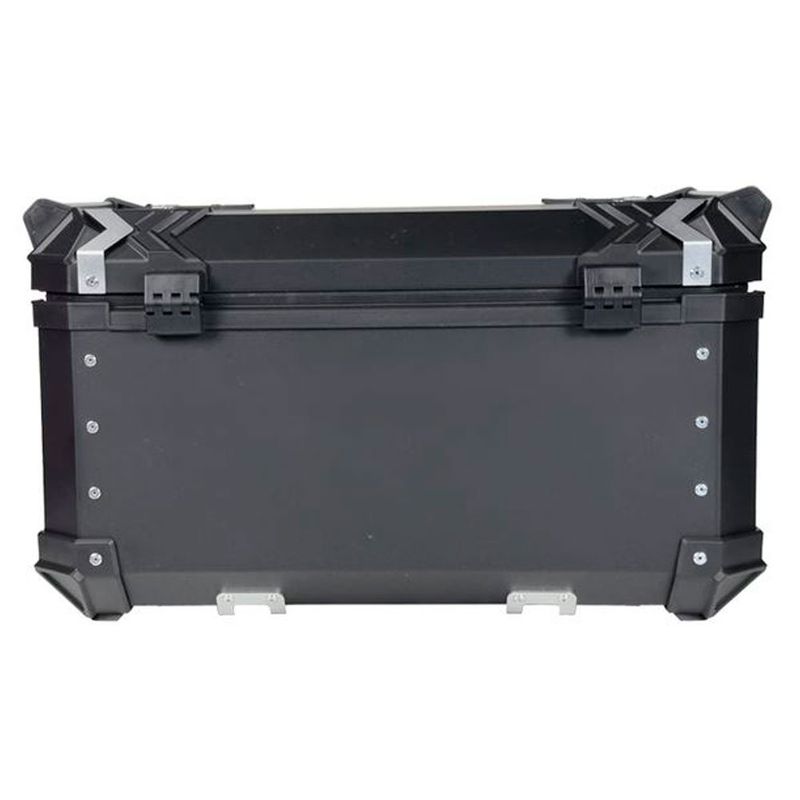 baú moto traseiro gp tech alumínio 65 litros preto (mp)