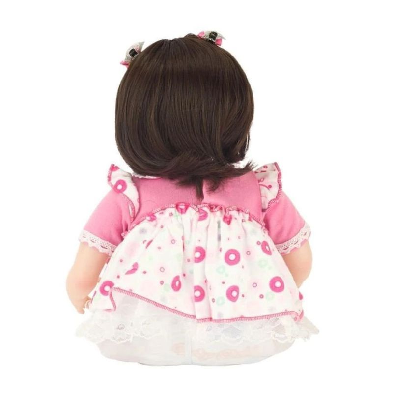 boneca realista bbr toys com vestido 42cm r3491 (mp)
