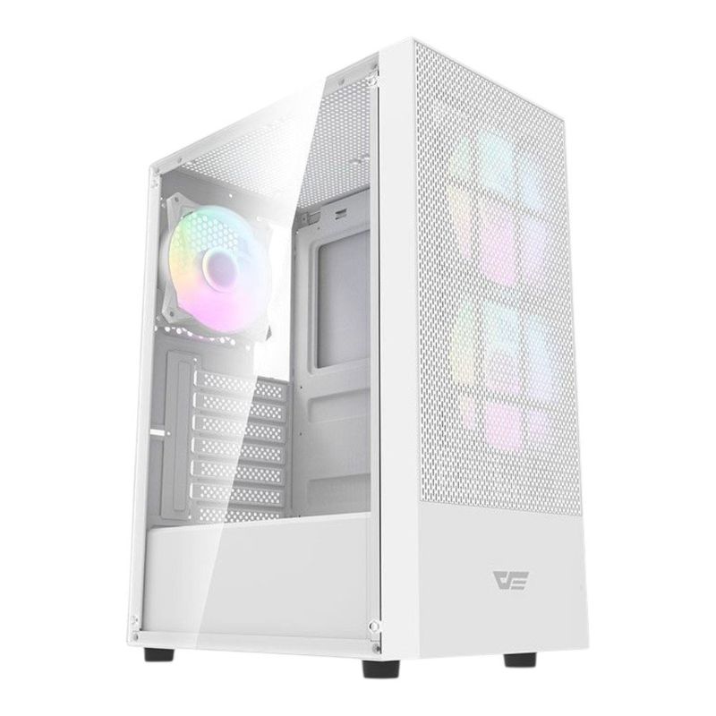 gabinete gamer darkflash a290 matx lateral em vidro temperado a290 branco (mp)