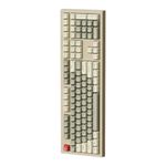 teclado gamer aigo usb-c mecânico rgb fg108 retrô cinza (mp)