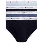 cueca tommy hilfiger pacote com 4 tamanho m azul a-bi