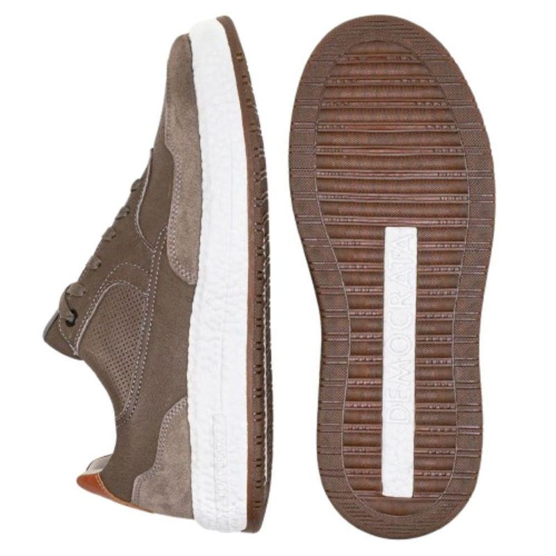 tênis casual masculino n° 40 democrata denim drake pulse marrom (mp)