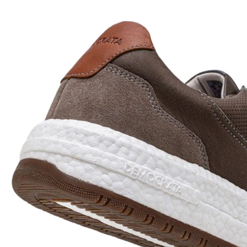 tênis casual masculino n° 40 democrata denim drake pulse marrom (mp)