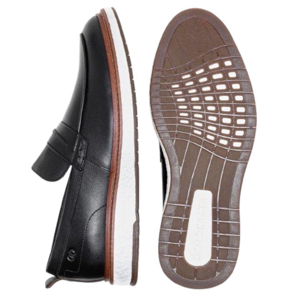 Sapato Mocassim Masculino n°41 Democrata Metropolitan Preto