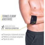 cotoveleira tennis elbow ajustável kestal preto tamanho único 1 unidade