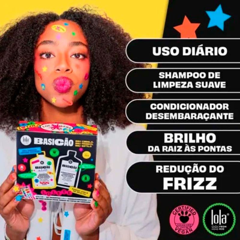 kit lola basicão shampoo + condicionador 250ml