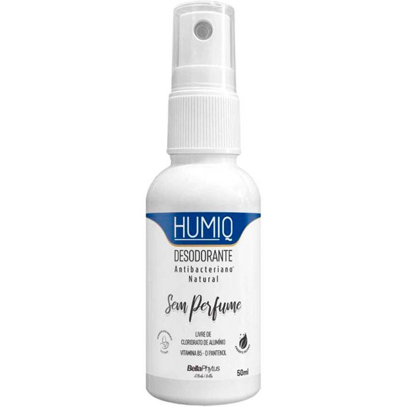 desodorante spray antibacteriano natural bellaphytus humiq vegano sem perfume 50ml