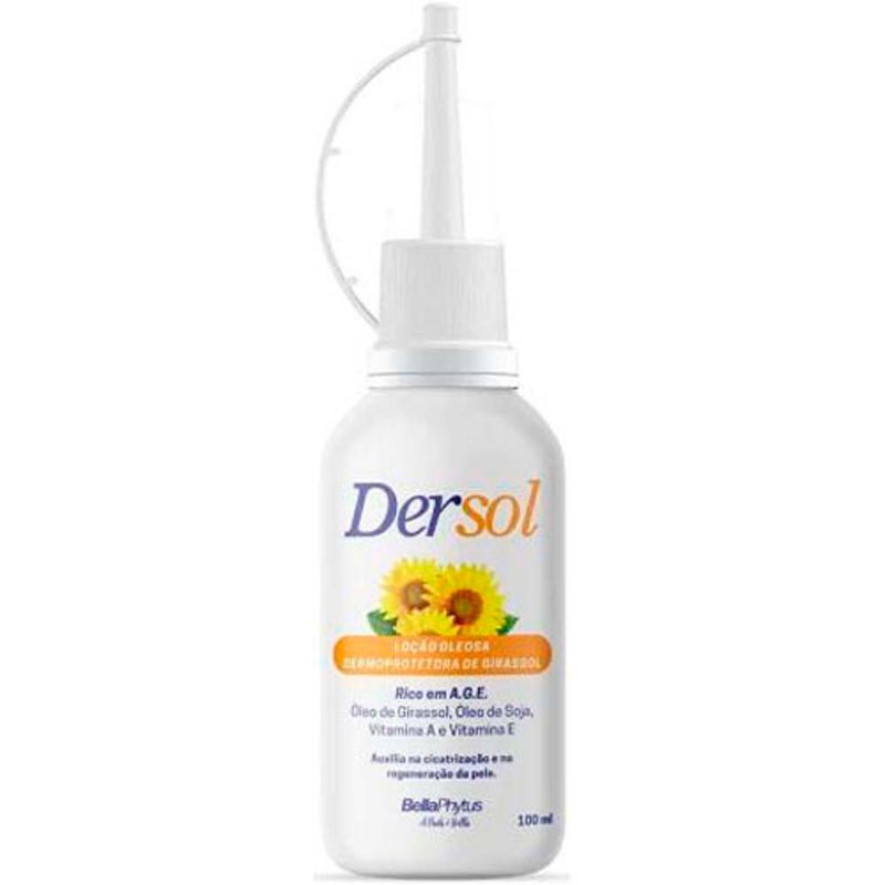 óleo de girassol bellaphytus dersol a.g.e almotolia 100ml