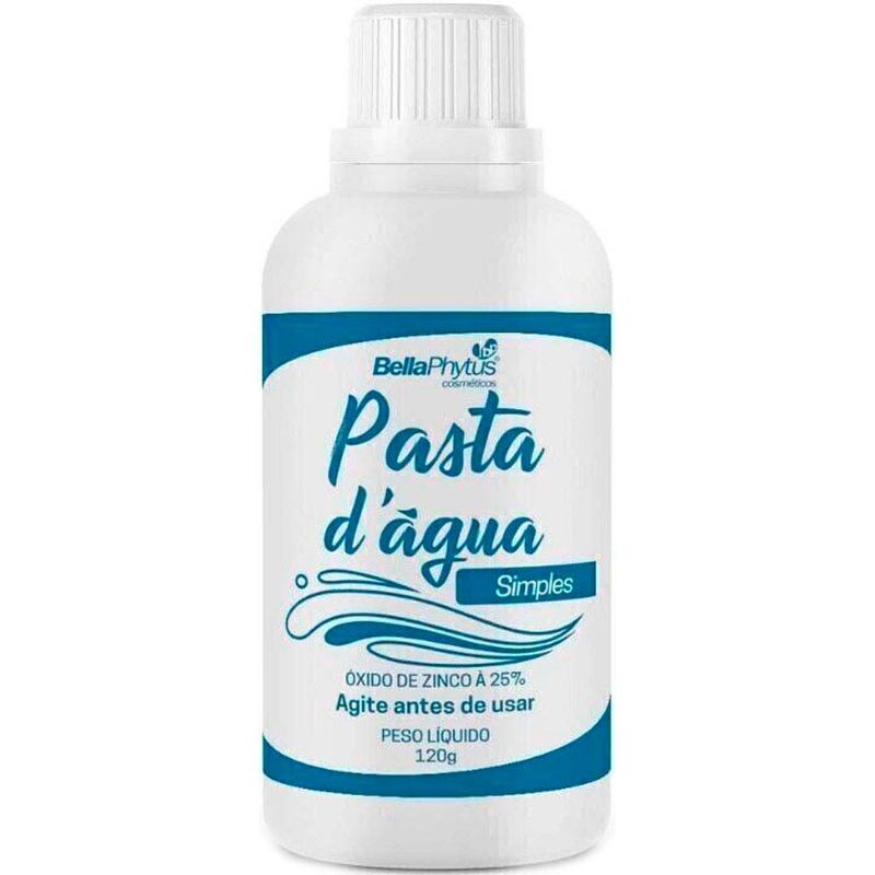 pasta d'agua óxido de zinco 25% bellaphytus simples 120g