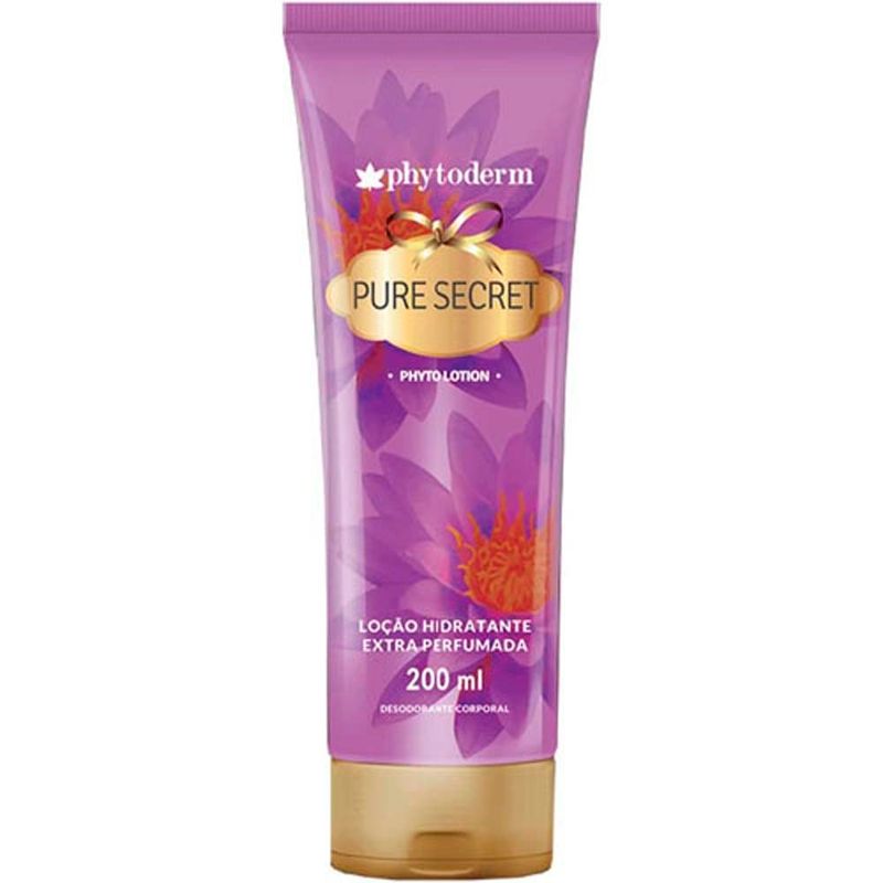 loção hidratante corporal phytoderm pure secret 200ml