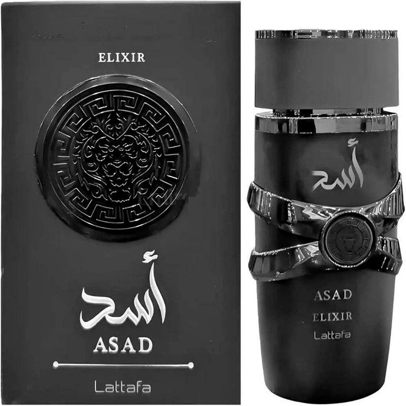 perfume masculino asad elixir lattafa eau de parfum 100ml