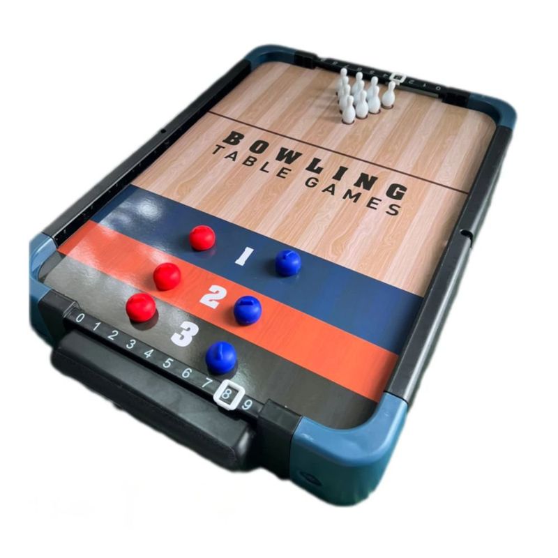 brinquedo multijogos bbr toys 5 em 1 pebolim/ boliche/ tênis de mesa/ basquete/ hoquei r3699 (mp)
