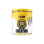 creatina lion 300g 100% pura + coqueteleira 600ml + camisa unissex g rag lan poliamida preta (mp)