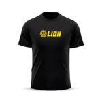 creatina lion 300g 100% pura + coqueteleira 600ml + camisa unissex g rag lan poliamida preta (mp)