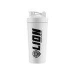 creatina lion 300g 100% pura + coqueteleira 600ml + camisa unissex g rag lan poliamida preta (mp)