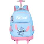 mochila com rodinhas stitch luxcel azul mc50042sc0200un