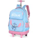 mochila com rodinhas stitch luxcel azul mc50042sc0200un