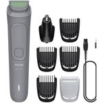 kit aparador de pelos multigroom elétrico philips bivolt cinza mg3911/15