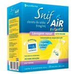 snif air infantil cloreto sódio 0,9% 15 envelopes de 1,08g + lavador nasal 120ml eurofarma