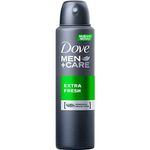 desodorante antitranspirante aerossol dove men +care extra fresh 72h 150ml