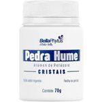 pedra hume cristais bellaphytus 100% pura 70g