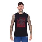 camiseta regata masculina flamengo braziline alvoroço preto m (mp)
