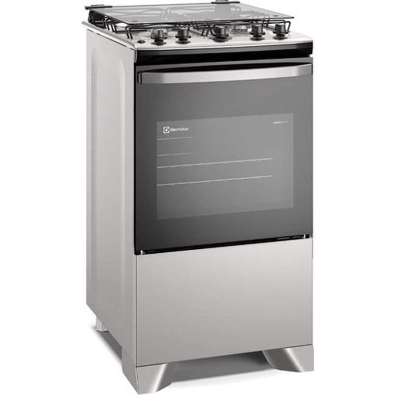 fogão 4 bocas electrolux efficient mesa inox perfectcook e vaporbake bivolt inox fe4ig