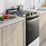 fogão 4 bocas electrolux efficient mesa inox perfectcook e vaporbake bivolt branco fe4iw