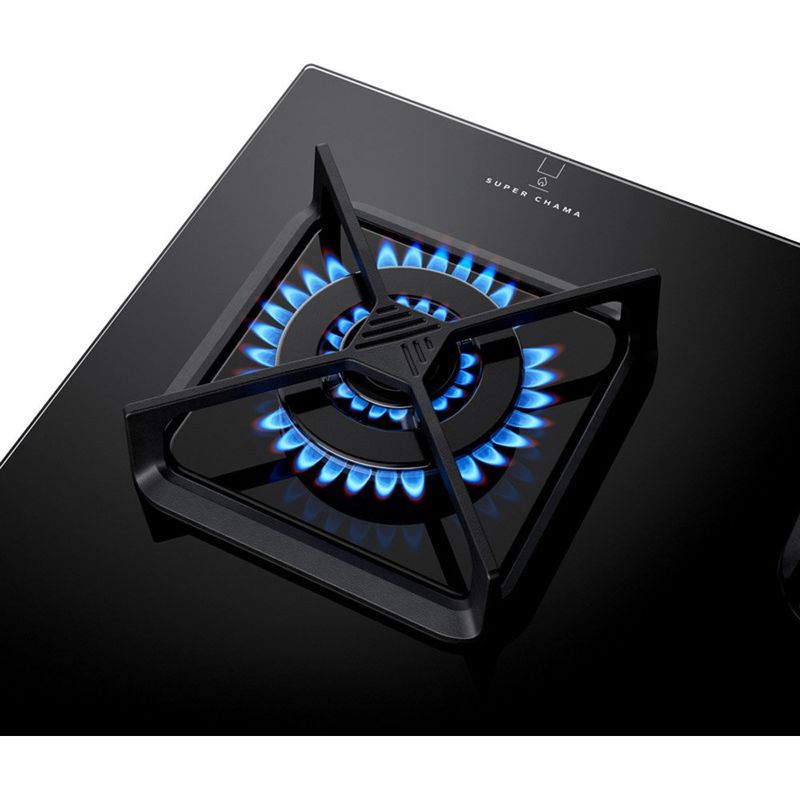 cooktop 5 bocas brastemp a gás com grades de ferro fundido 127v preto bds85ae