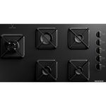 cooktop 5 bocas brastemp a gás com grades de ferro fundido 127v preto bds85ae