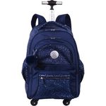 mochila com rodinhas sestini 4 rodas paul frank azul 076296-04