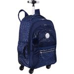 mochila com rodinhas sestini 4 rodas paul frank azul 076296-04