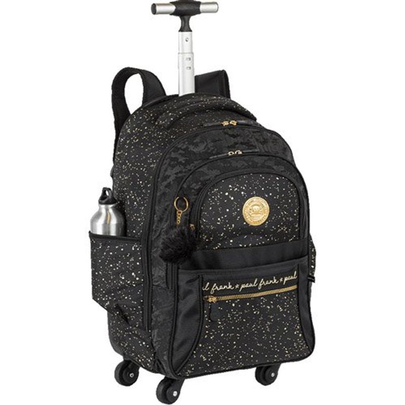 mochila com rodinhas sestini 4 rodas paul frank preto 076296-18