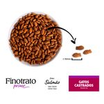 ração gatos castrados finotrato prime salmão 3kg (mp)