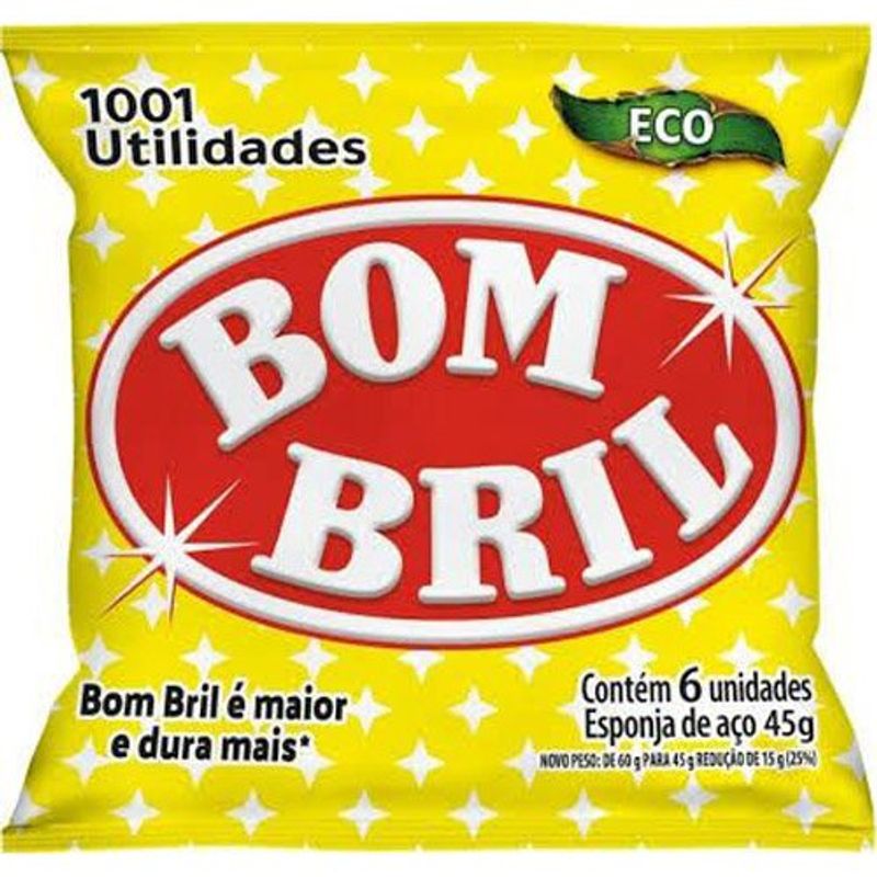 esponja de aço bombril 45g