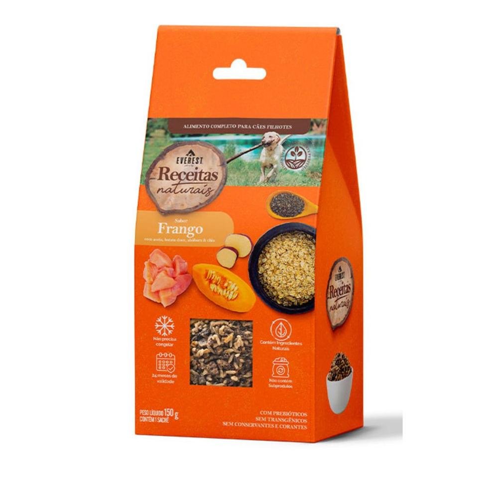 Ração Úmida Para Cães Filhotes Everest Receitas Naturais Frango 150g (MP)