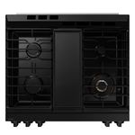 fogão 5 bocas samsung série 3 com wi-fi e air fry inox 127v nsg6dg8300sraz