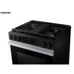 fogão 5 bocas samsung série 3 com wi-fi e air fry inox 127v nsg6dg8300sraz