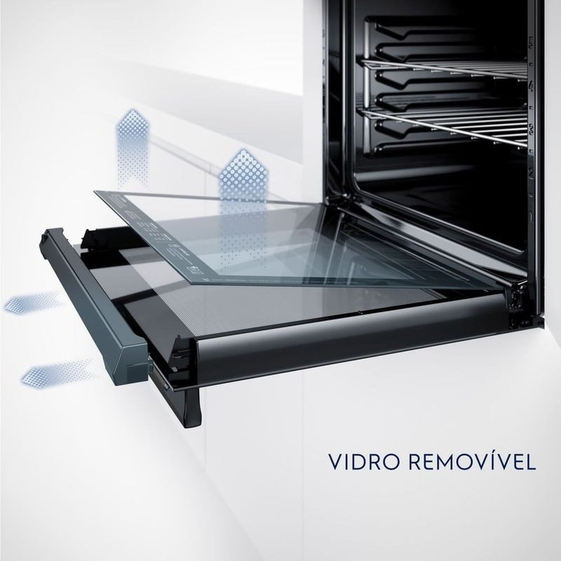 forno elétrico de embutir electrolux 80 litros home pro inox 220v oe9xs