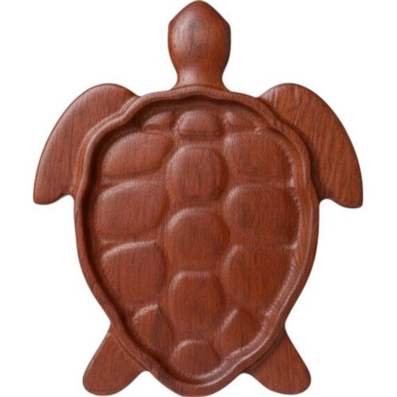 gamela artesanal manoa em madeira formato tartaruga