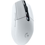mouse gamer sem fio logitech g305 lightspeed sensor hero 12k 12000 dpi 6 botões programáveis branco a-bi